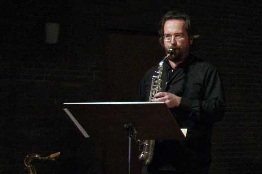Andreas Lehmann am Saxophon