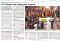 Die Zuhörer zum Mitmachen verführt; Artikel im Anzeiger von Saanen 25.3.2011